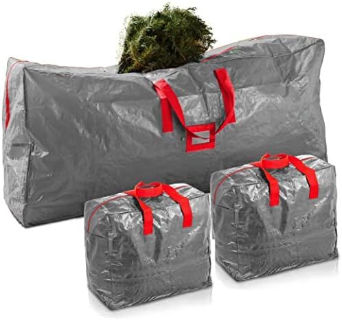 Zober 3-Pack Christmas Artificial Tree Storage Bag and Two Garland Bags; Holiday Tree Storage for... | Amazon (US)