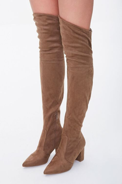 Faux Suede Over-the-Knee Boots | Forever 21 (US)