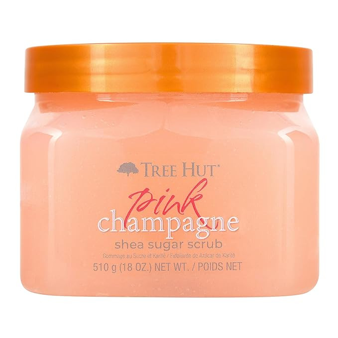 Tree Hut Pink Champagne Shea Sugar Scrub | Exfoliating Body Scrub Removes Dead, Dry Skin for a So... | Amazon (US)