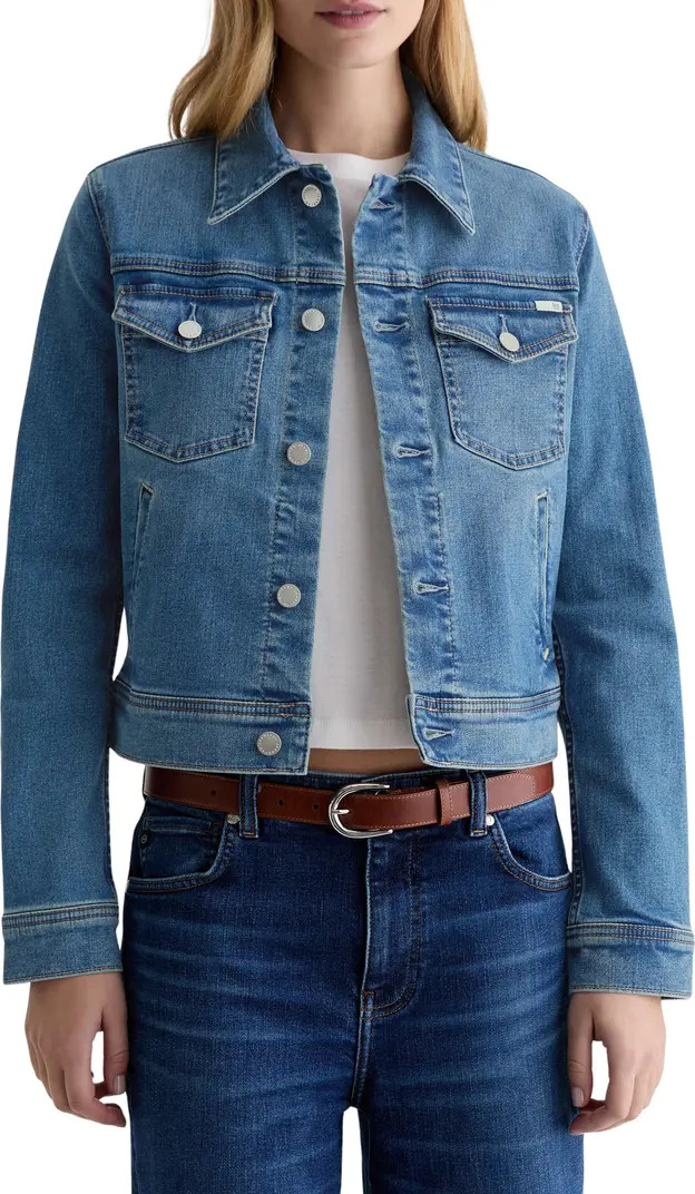 Robyn Crop Stretch Denim Jacket | Nordstrom