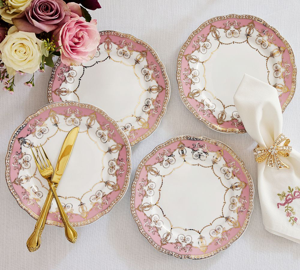 LoveShackFancy Holiday Salad Plates - Set of 4 | Pottery Barn (US)