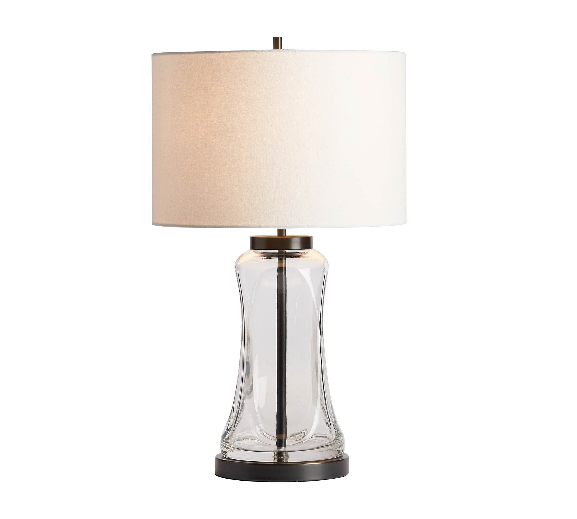 Berkeley Glass USB Table Lamp | Pottery Barn (US)