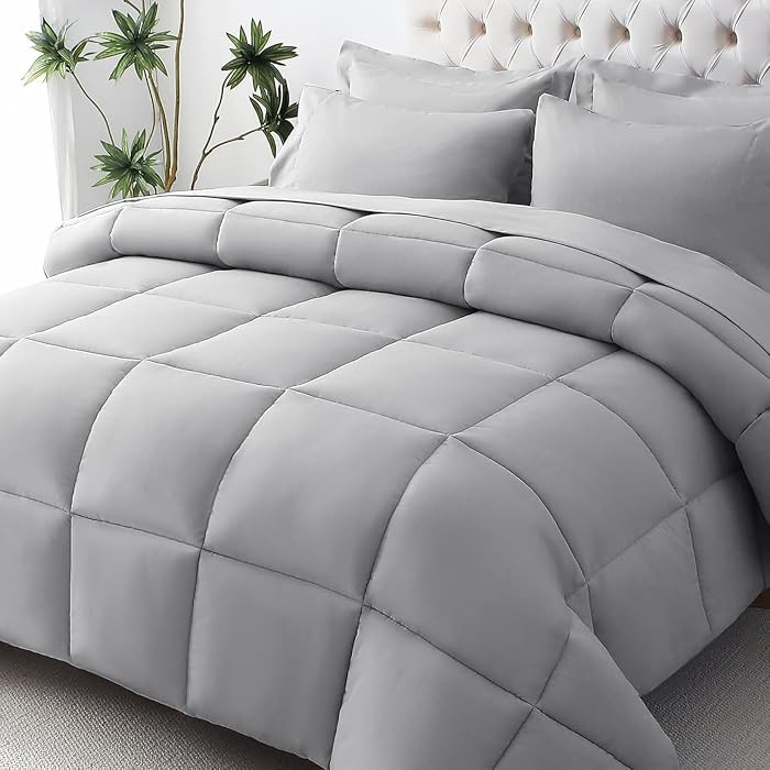 JOLLYVOGUE Twin Comforter Set, Ultra-Soft Bed in a Bag Twin Size 5 Pieces, Oeko-TEX Certified Bed... | Amazon (US)
