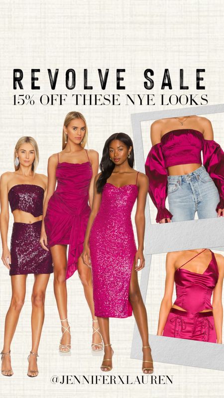 15% off these revolve New Years looks 

NYE outfit. New Years outfit. Pink sparkly outfit. Bachelorette party. Pink dress. Wedding guest dress. Pink satin top. Festive top. Holiday outfits  

#LTKsalealert #LTKHoliday #LTKstyletip