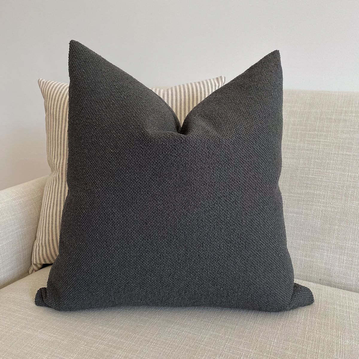 Charcoal Weave Pillow Cover | Hackner Home (US)