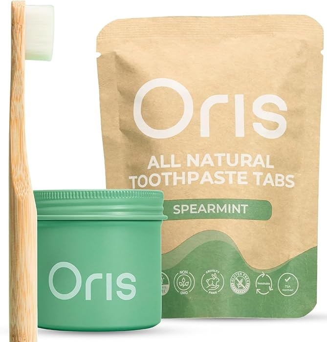 Oris Starter Bundle – 1 Month Supply: Natural Toothpaste Tablets | Fluoride-Free, Travel-Friend... | Amazon (US)