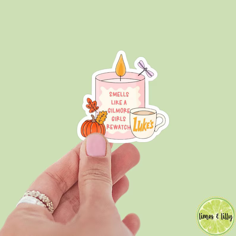 Gilmore Girls Sticker Smells Like a Girlmore Girls Rewatch Sticker TV Show Inspired Kindle Sticke... | Etsy (US)
