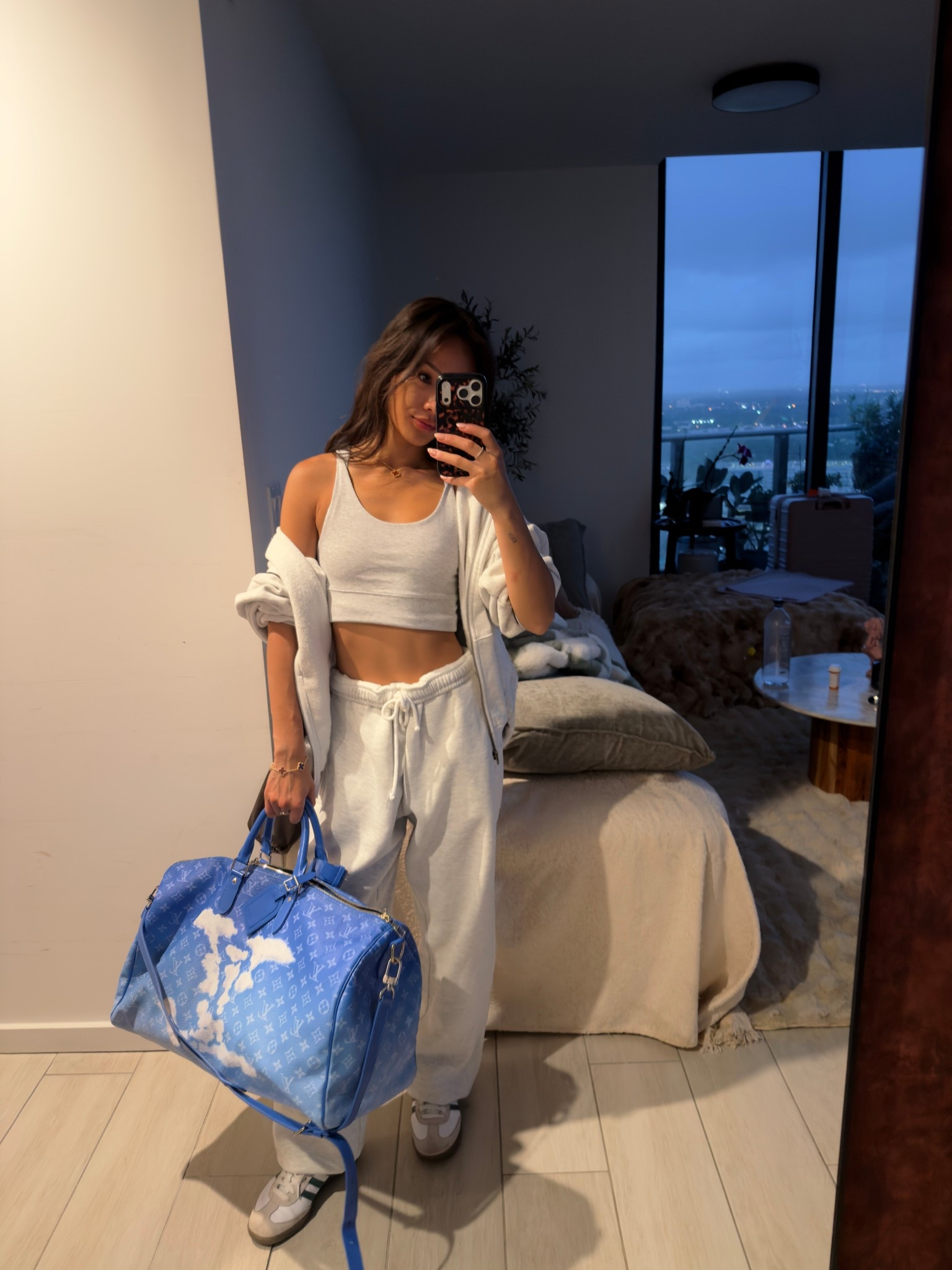 OOTD for the plane ✈️ 

petite fashion, casual outfit, comfy outfit, travel fashion, travel outfit, airplane outfit, loungewear, sweatpants, sports bra, zip up jacket, cozy outfit ￼

#LTKTravel #LTKootd #LTKPetite