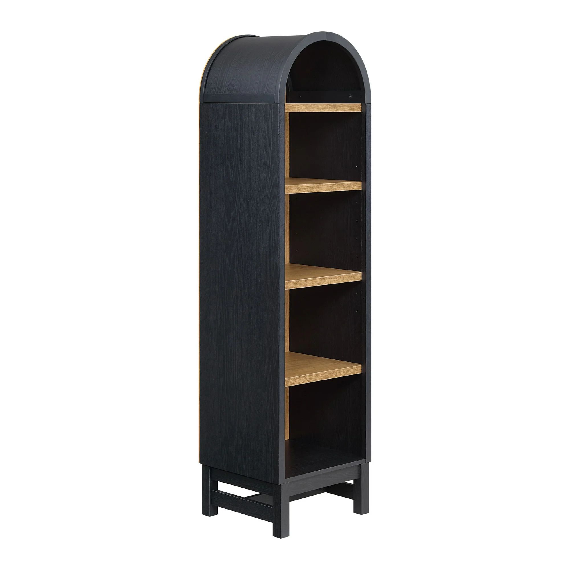 Better Homes & Gardens Juliet Narrow Arch Bookcase, Rich Black Finish - Walmart.com | Walmart (US)