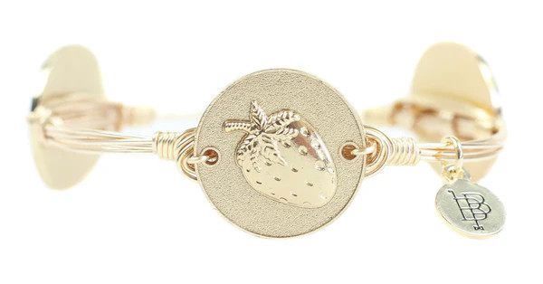 Strawberry Coin Bangle Bracelet | Bourbon and Boweties