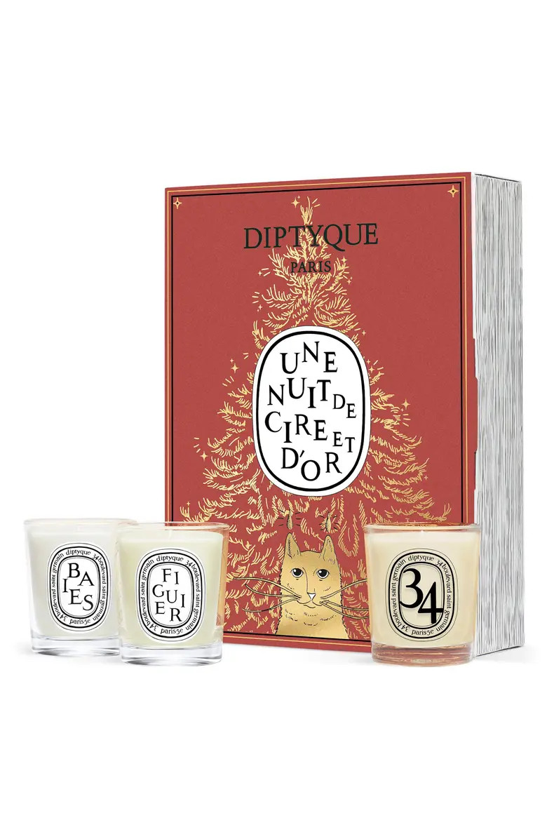 Diptyque Set of 3 Miniature Candles - Holiday Edition | Nordstrom | Nordstrom