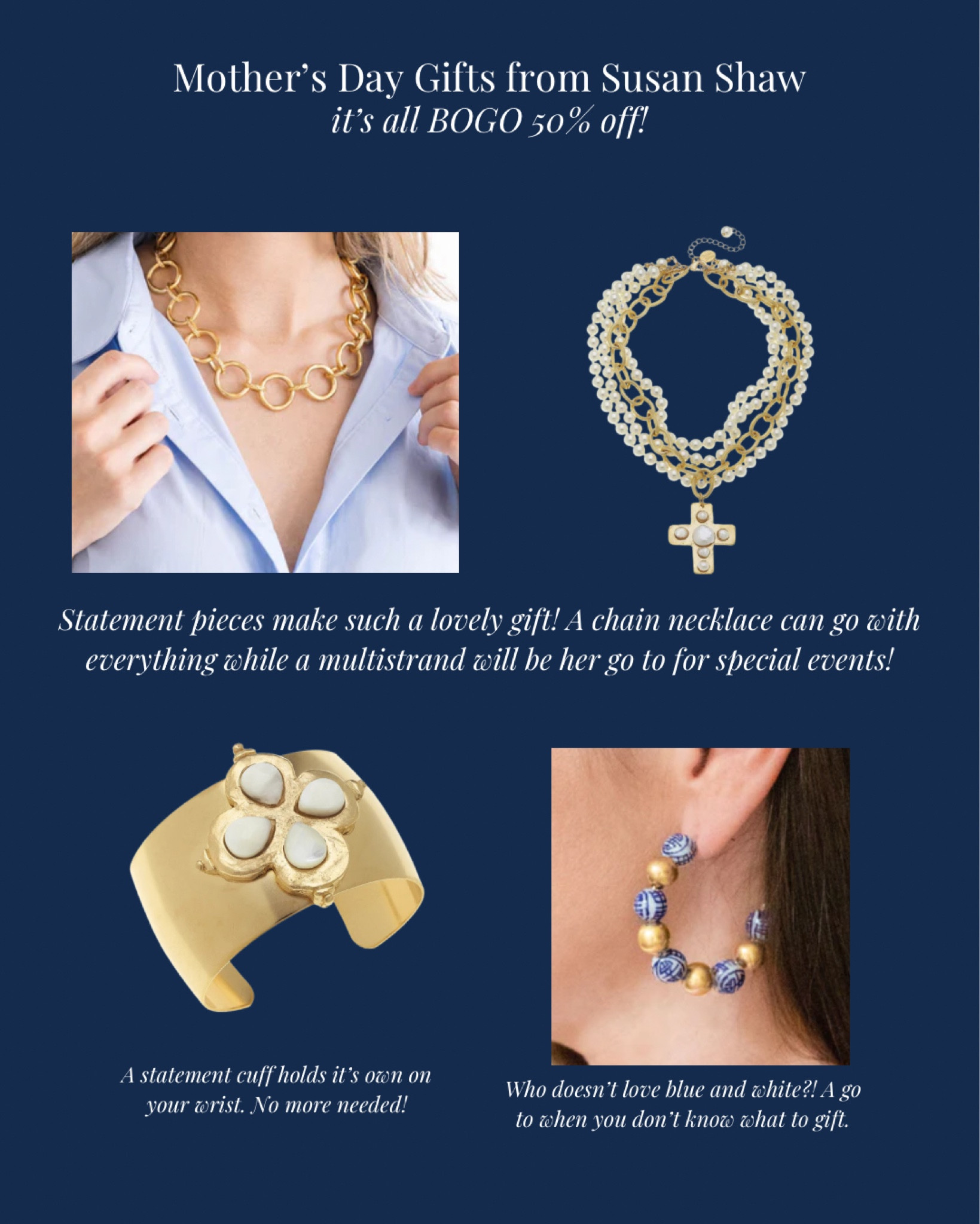 The best time to get Mother’s Day while they are bogo 50 off at Susan Shaw! 

#LTKsalealert