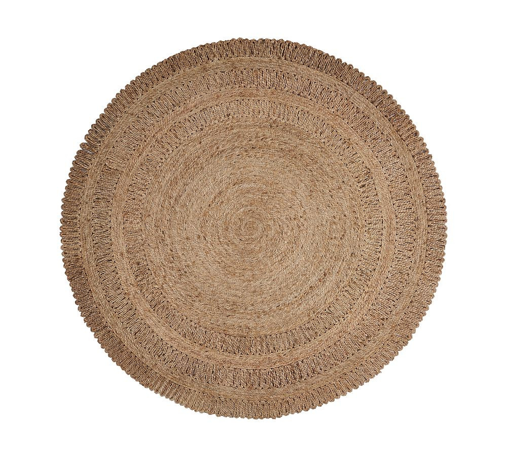 Kalev Jute Round Rug | Pottery Barn (US)