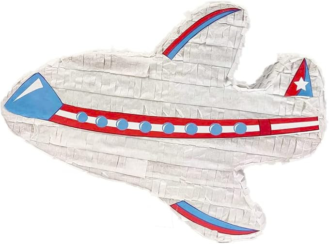 Airplane Pinata 17.75 x 13 x 5 inches For Kids Birthday Party Decoration, Centerpiece, Airplane T... | Amazon (US)