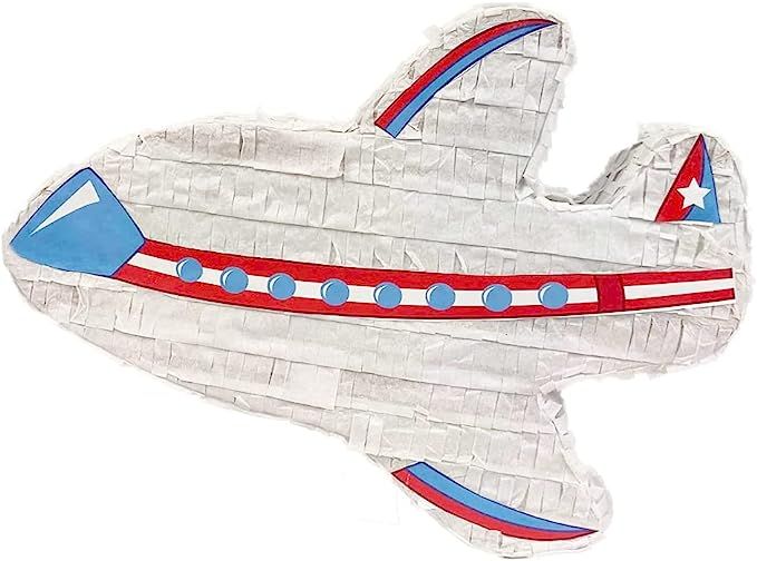 Airplane Pinata 17.75 x 13 x 5 inches For Kids Birthday Party Decoration, Centerpiece, Airplane T... | Amazon (US)