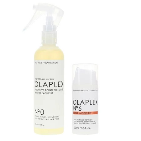 Olaplex No.0 Intensive Bond Building Treatment 5.2 oz & No.6 Bond Smoother Reparative Styling Creme 3.3 oz - COMBO Pack | Walmart (US)
