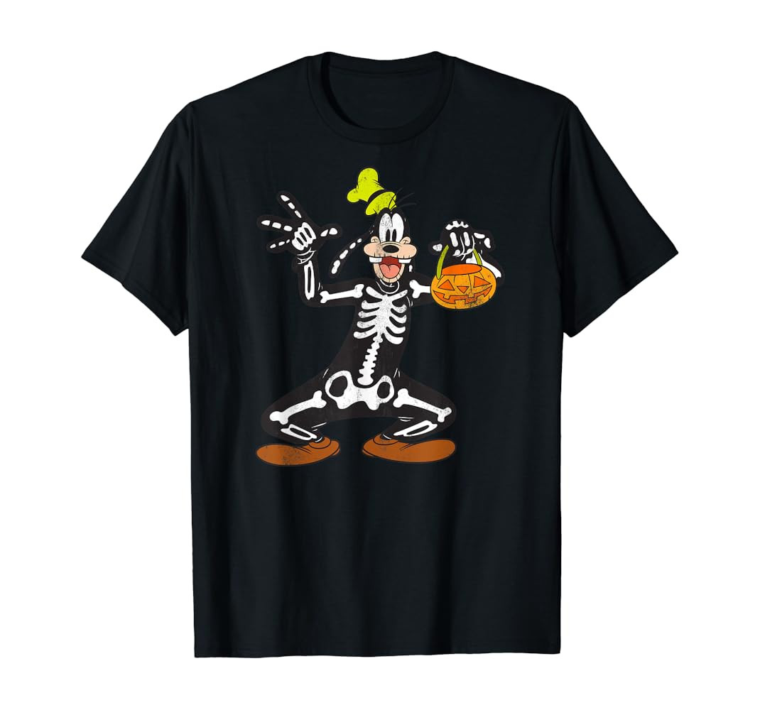 Disney Goofy Skeleton Halloween T-Shirt | Amazon (US)