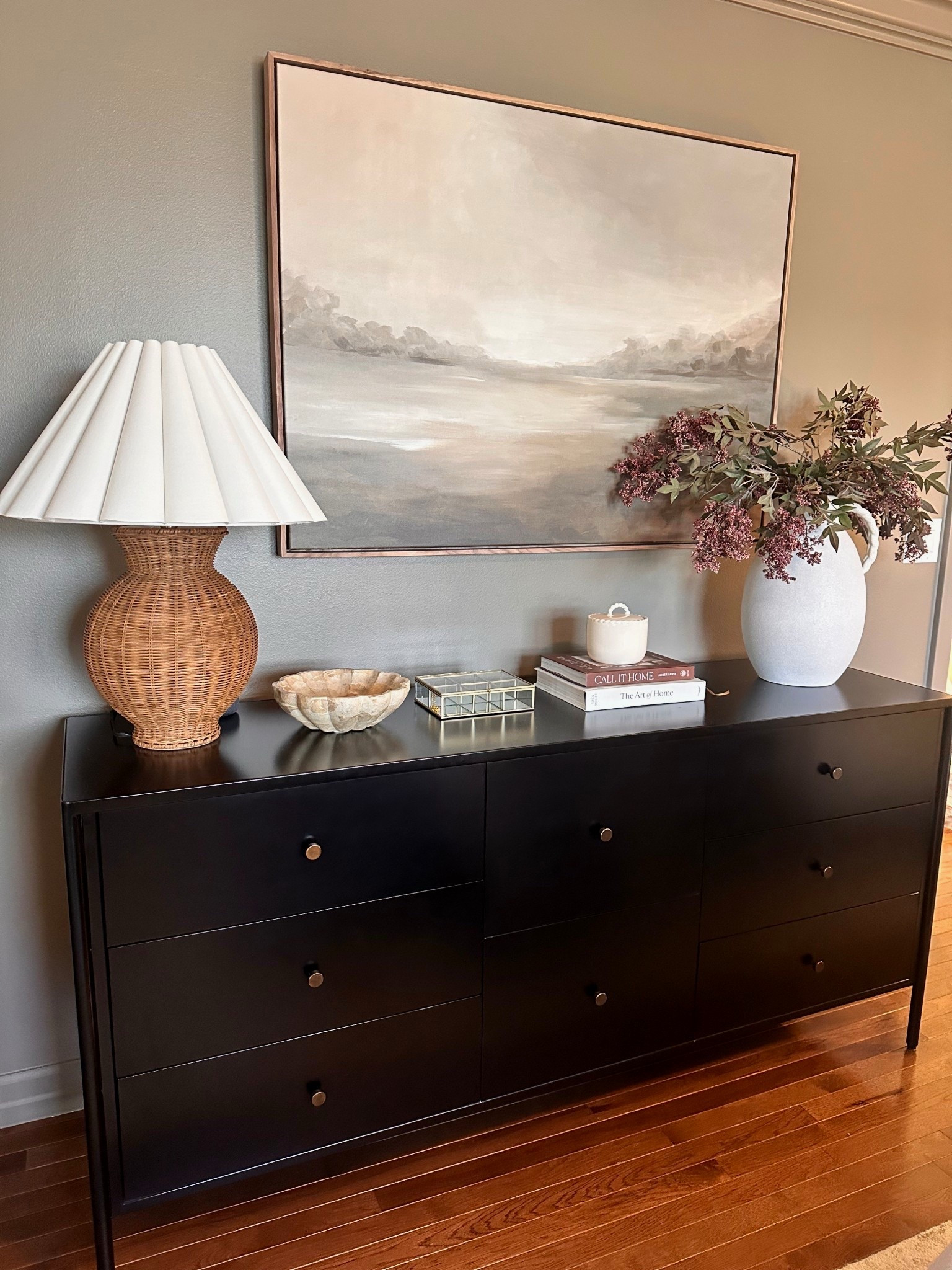 Styling your dresser top with earthy charm — think warm woods, dried florals, smooth stones, and cozy textures. A little nature goes a long way 🌿✨ some items were from Home Goods and aren’t sold online. The lamp is Magnolia, but they’re site has been challenging for LTK links lately. #EarthyVibes #DresserDecor #NaturalStyle

#LTKHome #LTKGiftGuide #LTKSaleAlert