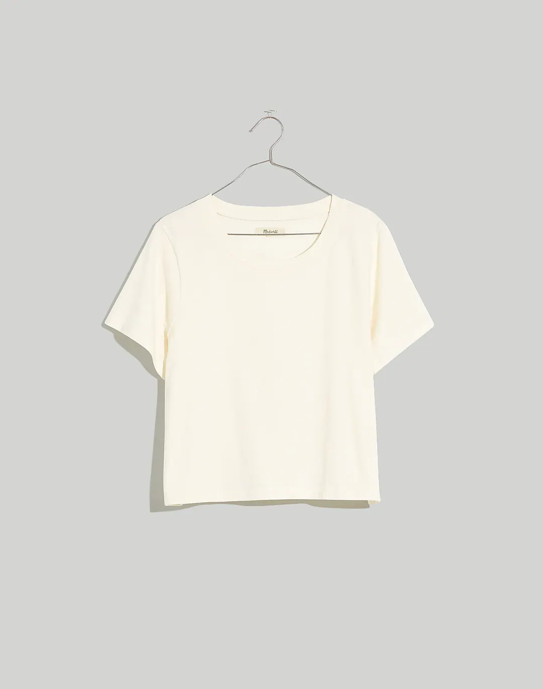 Softfade Cotton Boxy-Crop Tee | Madewell