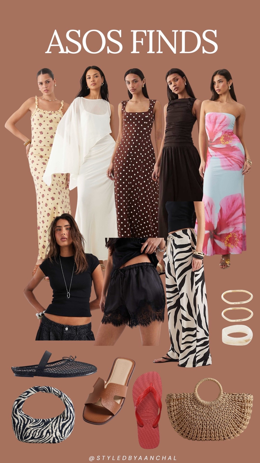 ASOS finds



ASOS dresses 
ASOS 
Brown polka dot dress
Sandals
Flower dress
Lace shorts
Black baby tee

#LTKU #LTKootd #LTKgrwm