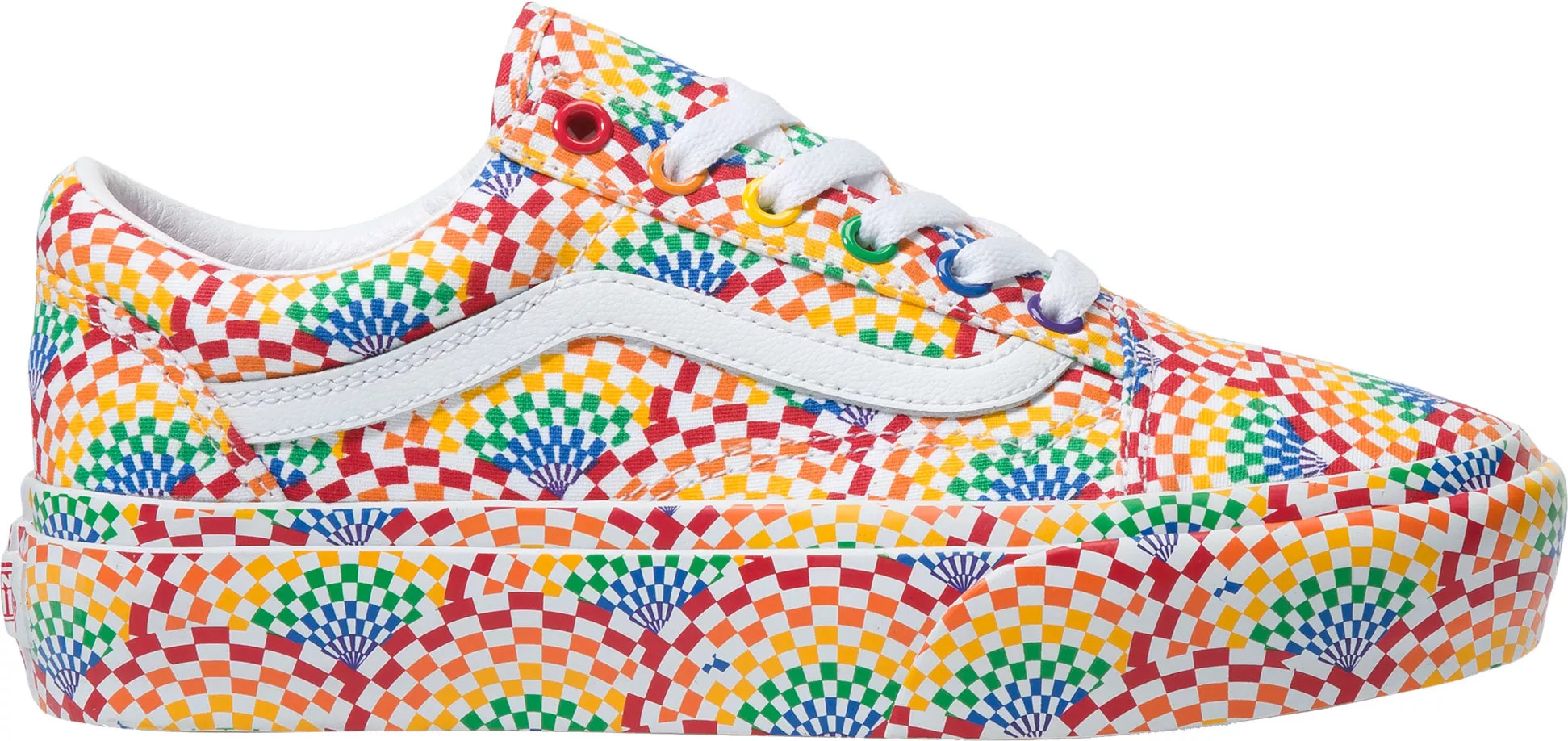 Vans Old Skool Pride Shoes, Women's, Multi/White | Dick's Sporting Goods