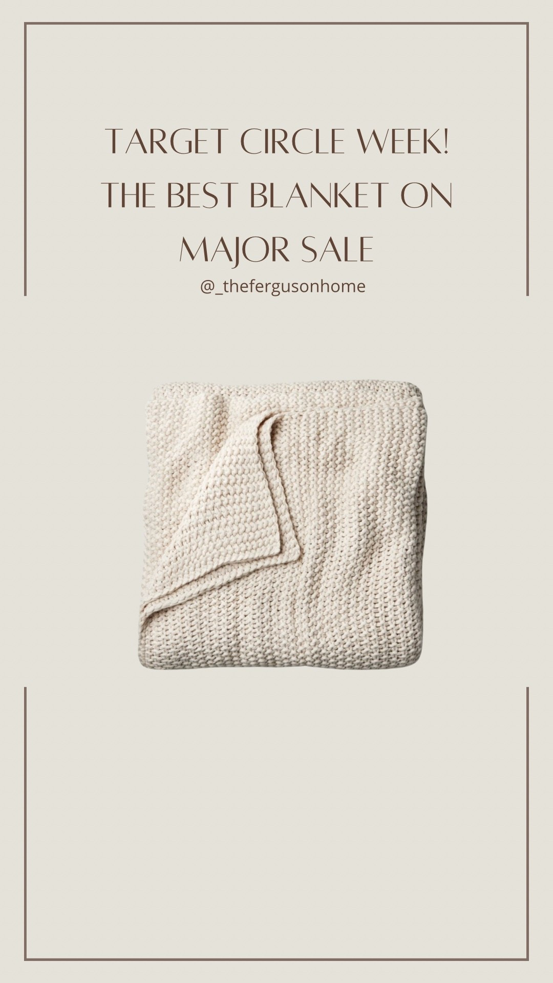 The best chunky knit blanket on sale for Target Circle week! 

#LTKSaleAlert #LTKHome