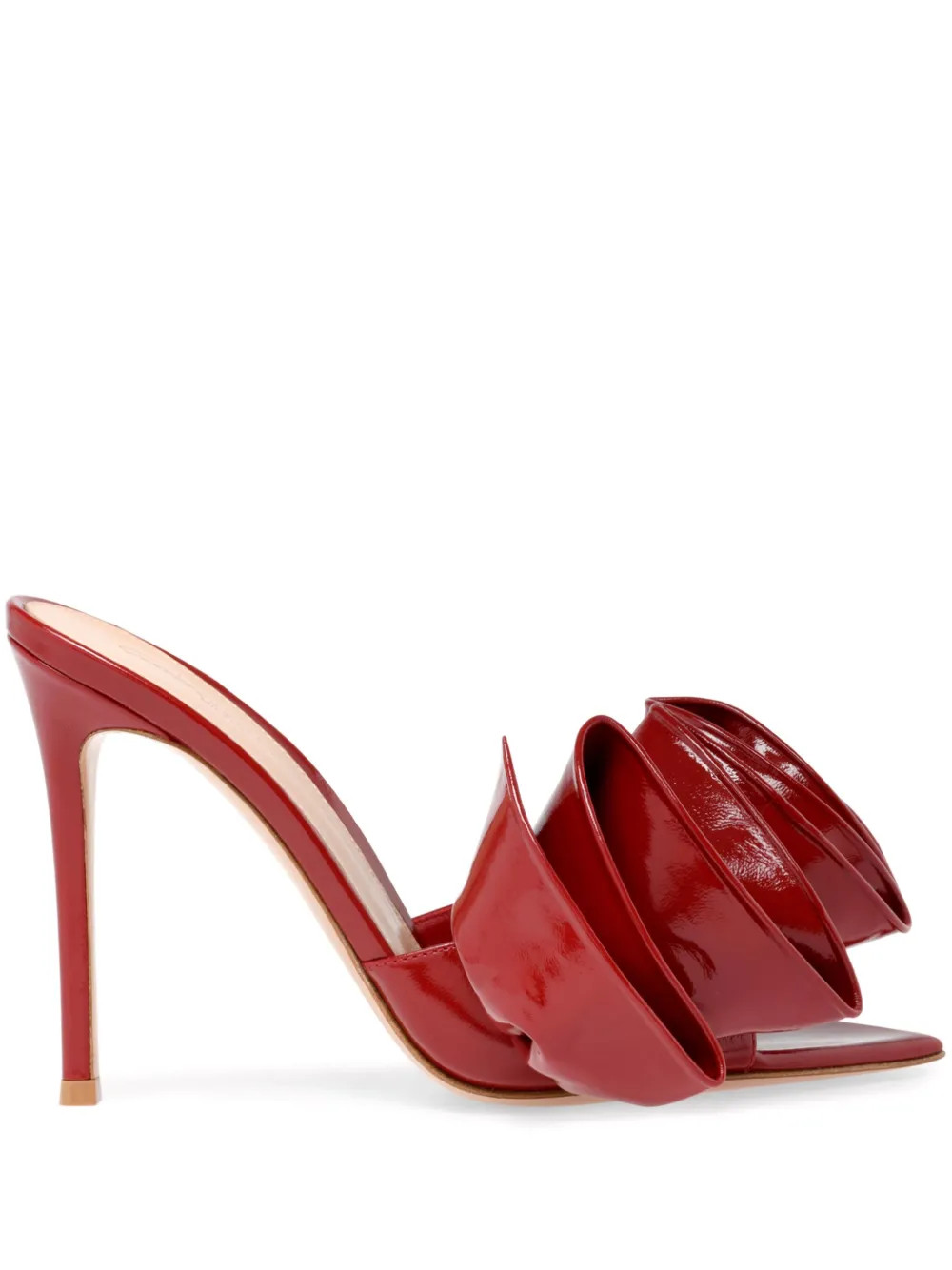 Gianvito Rossi Gabrielle 105mm Mules  | Red | FARFETCH | Farfetch Global