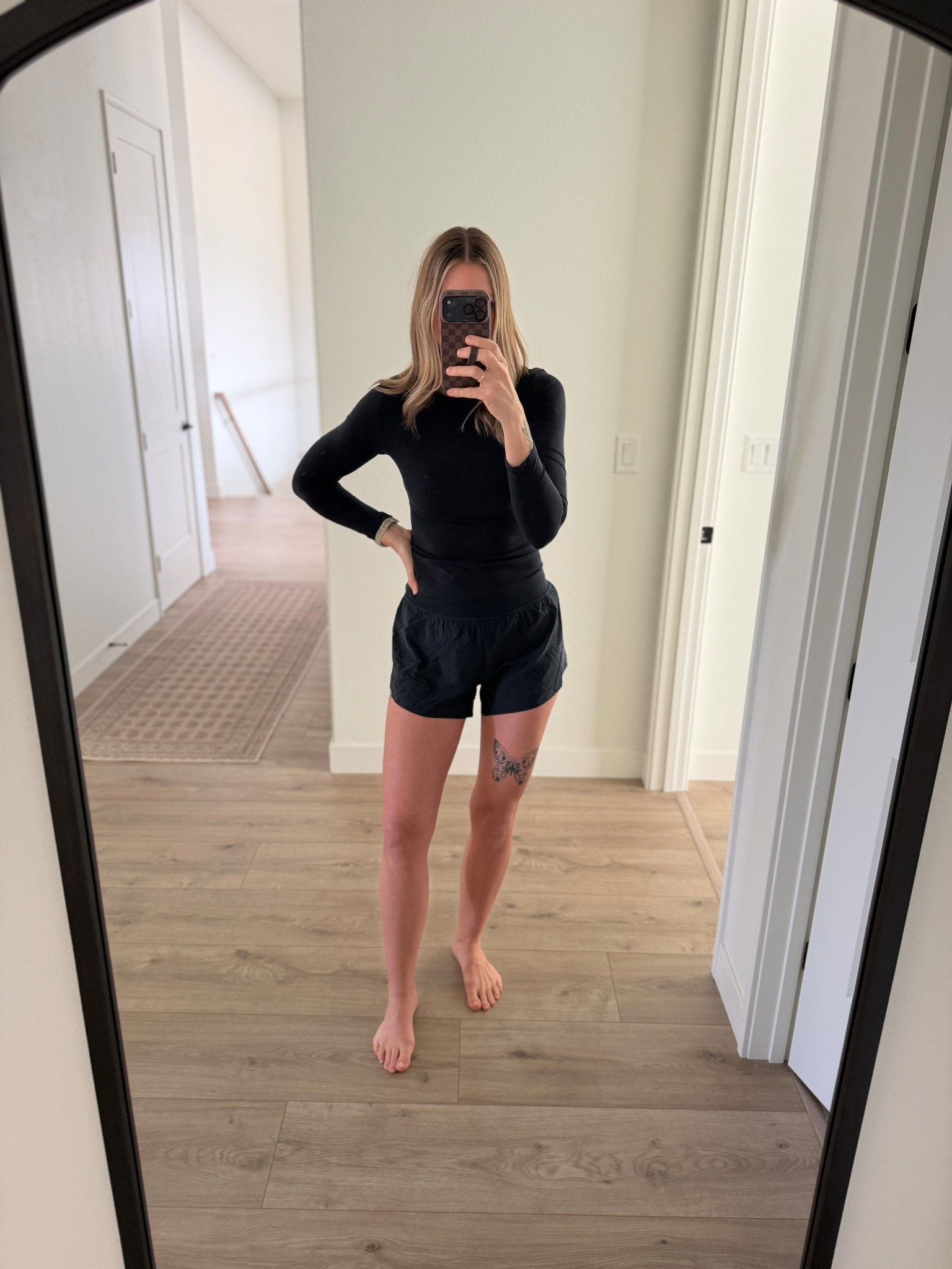 My fav workout brand is on sale! This is the navy, wearing a M in both but will size down to a S in the shorts  

#LTKActive #LTKSaleAlert