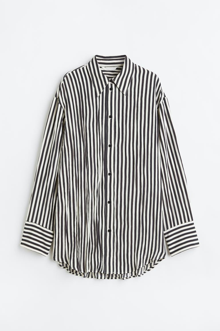 Crinkled Chiffon Shirt | H&M (US + CA)