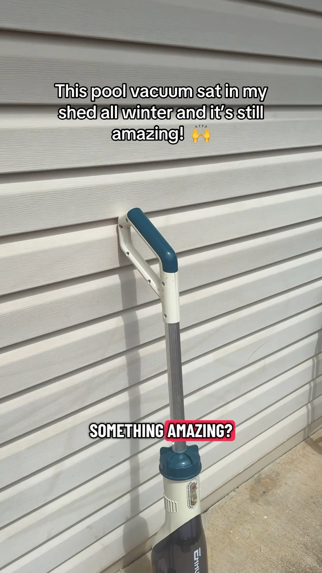 Pulled my Enhulk pool vacuum out of the shed after ALL winter — and it turned right on 🤯 Cordless, wide vacuum head, same strong suction. Pool season is HERE. Shop it below 👇 #poolvacuum #poolseason #poolmaintenance 

#LTKSwim #LTKSeasonal #LTKHome
