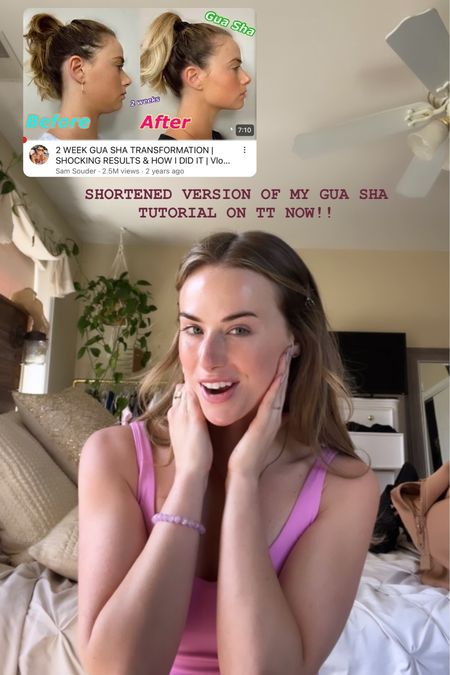 Shortened version of my gua sha tutorial is up on Tik Tok now, linking everything I use here!! 