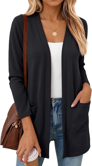 LILLUSORY Womens Lightweight Long Cardigans Fall Clothes | Amazon (US)