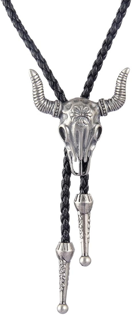 GelConnie Native American Bolo Tie Rodeo Cowboy Leather Necktie Western Necklace Costume Accessor... | Amazon (US)
