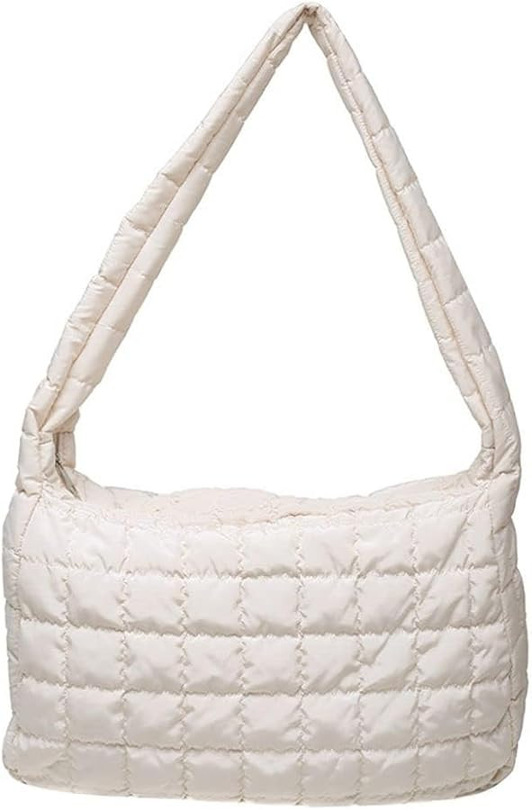 Women's Quilted Shoulder Bag Padded Tote Bag Large Capacity Hobo Purse Lightweight Nylon Padding ... | Amazon (US)
