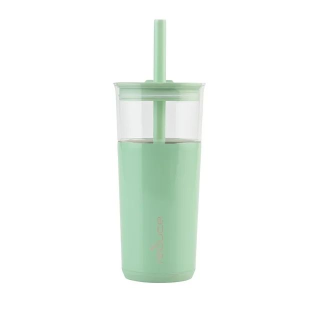Reduce® Aspen Vacuum Insulated Stainless Steel Glass Tumbler with Lid and Straw, Matcha, 20 oz | Walmart (US)