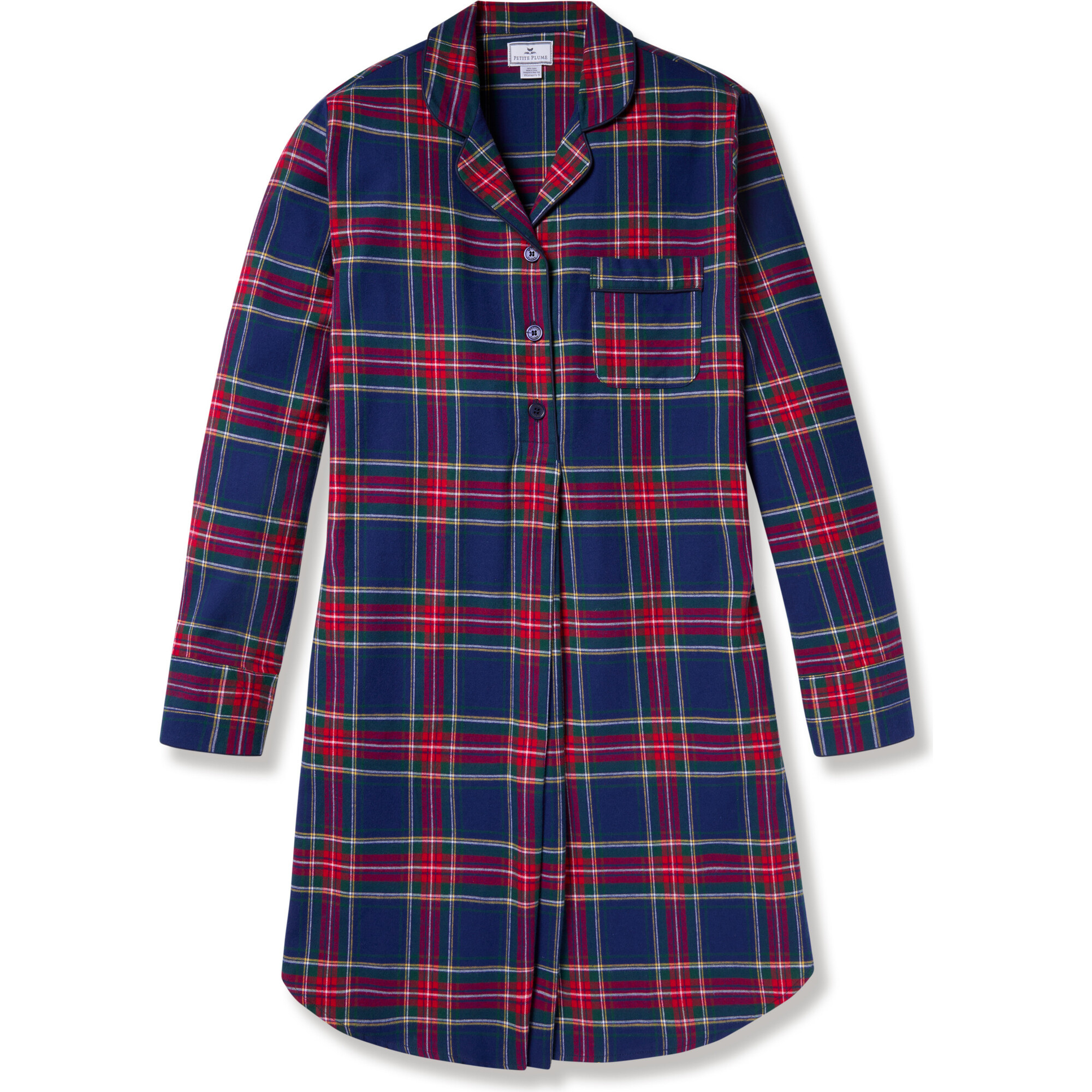 Maternity Nightshirt, Windsor Tartan | Maisonette