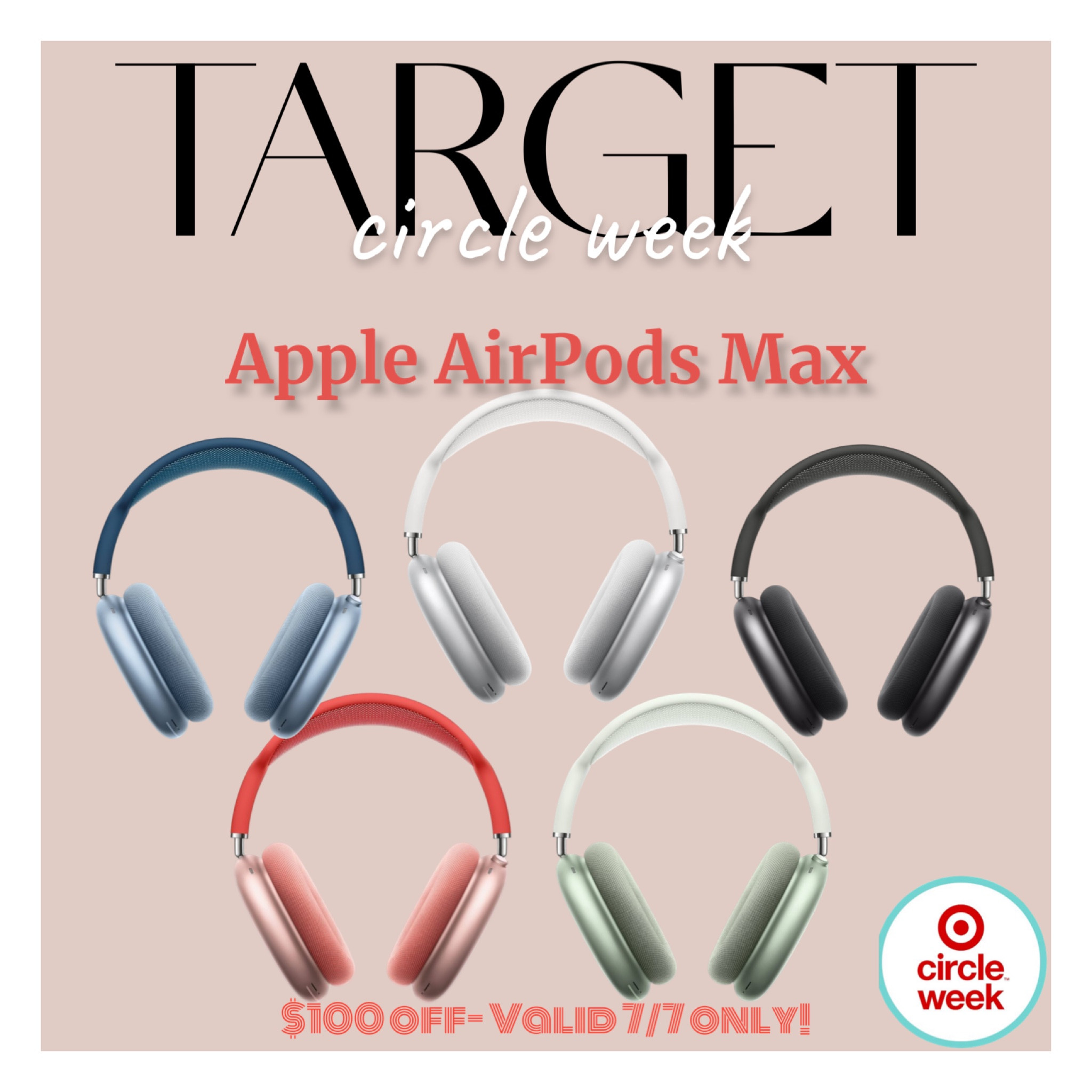 Apple AirPods Max -$100 TODAY ONLY! 🤩 it’s Targets biggest sale of the season, with amazing new deals every single day! 

#LTKxNSale #LTKSummerSales #LTKSaleAlert
