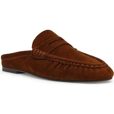 Steve Madden Rafe Loafer Mule in Chocolate Suede at Nordstrom, Size 6 | Nordstrom