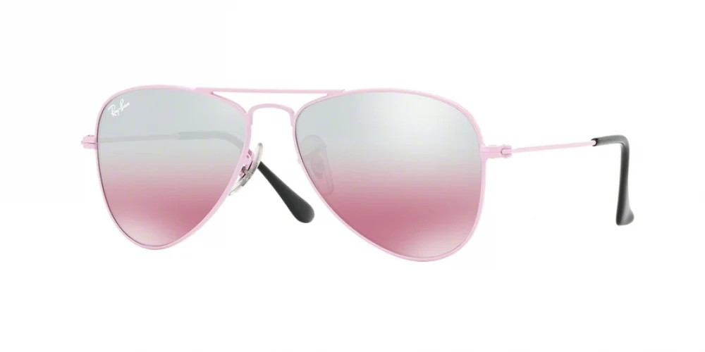 Ray-Ban Kids Aviator 0RJ9506S Sunglasses 211/7E - Pink - Pink Mirror Silver Gradient Unisex Pilot | Designer Optics