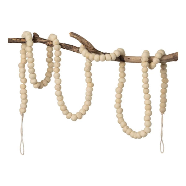 Sullivans Natural Wool Ball Garland | Scheels