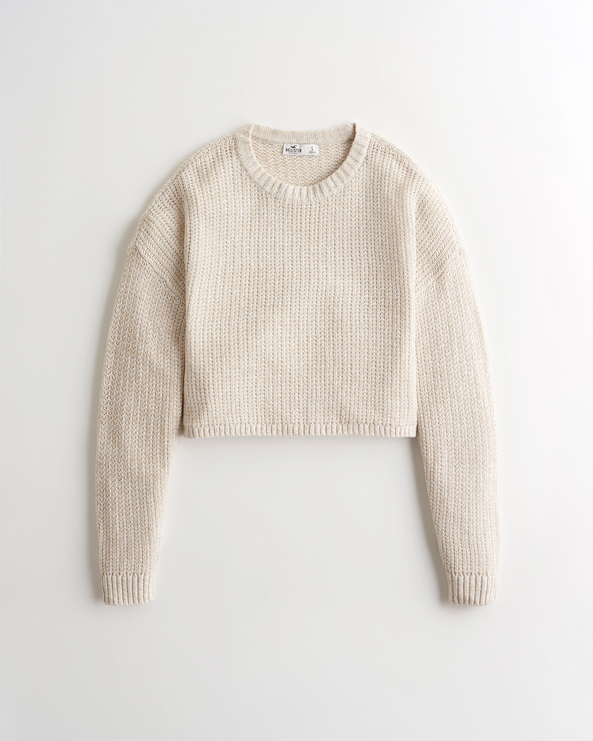 Girls Textured Boyfriend Sweater from Hollister | Hollister (US)