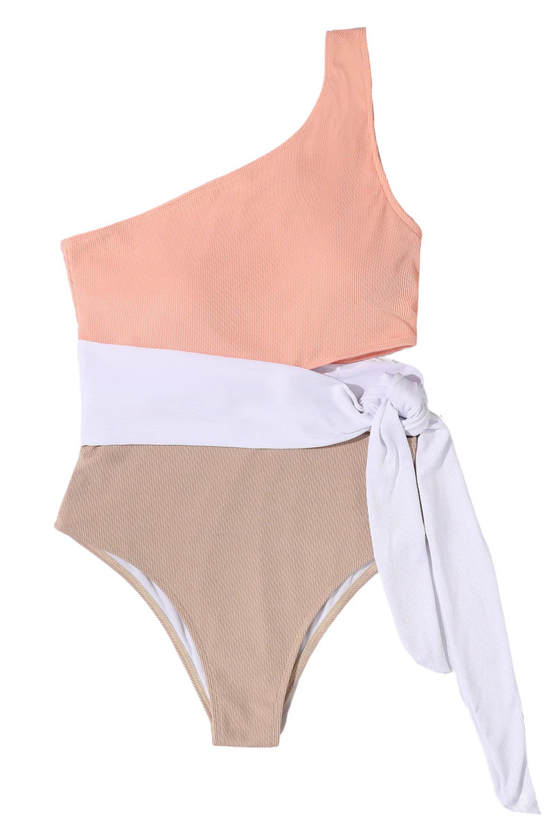'Zenia' Waist Knotted One-Piece Swimsuit | Goodnight Macaroon