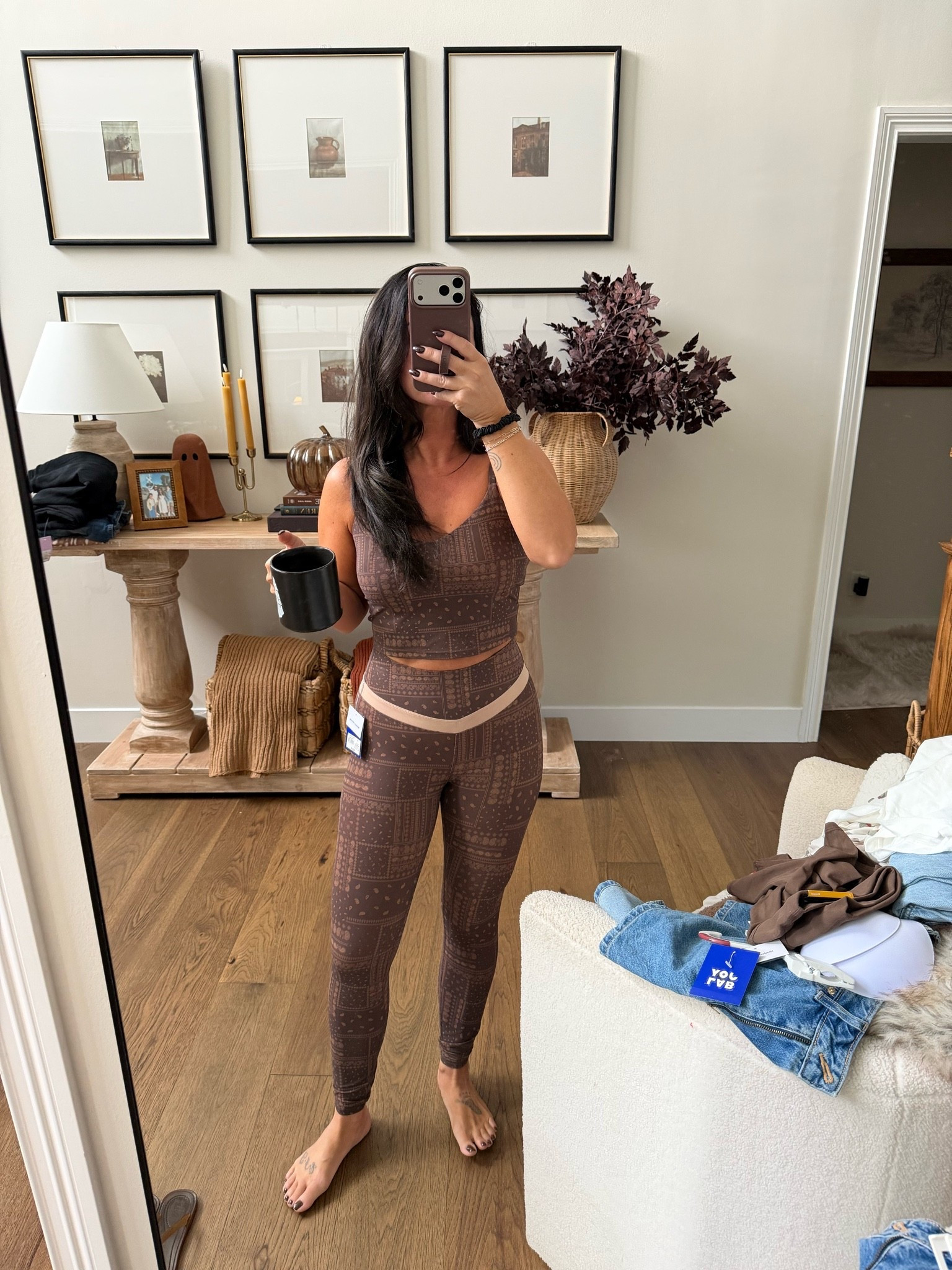 Love the print on this set 🤎