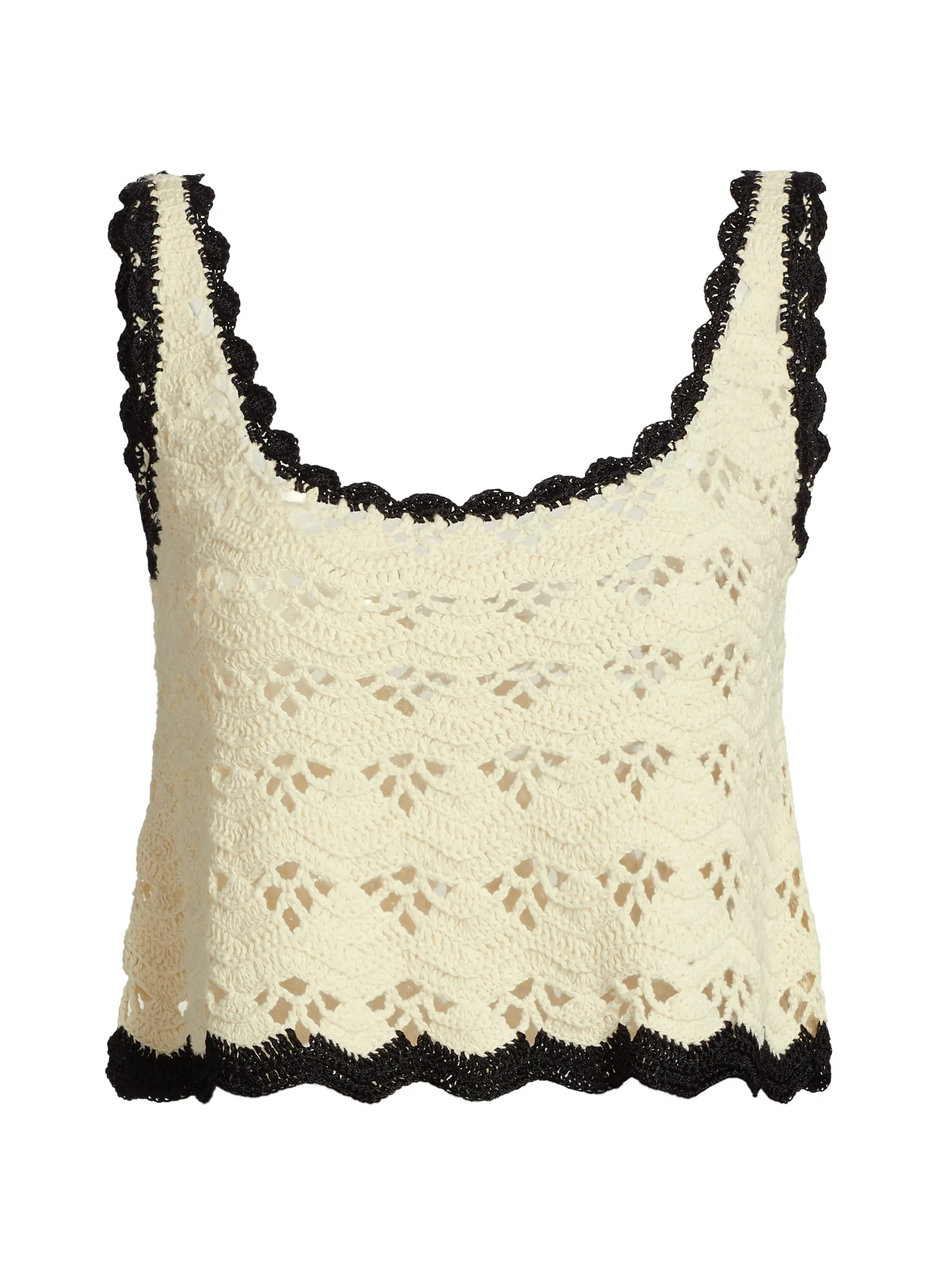 Rhiannon Scallop-Trimmed Crochet Tank | Saks Fifth Avenue