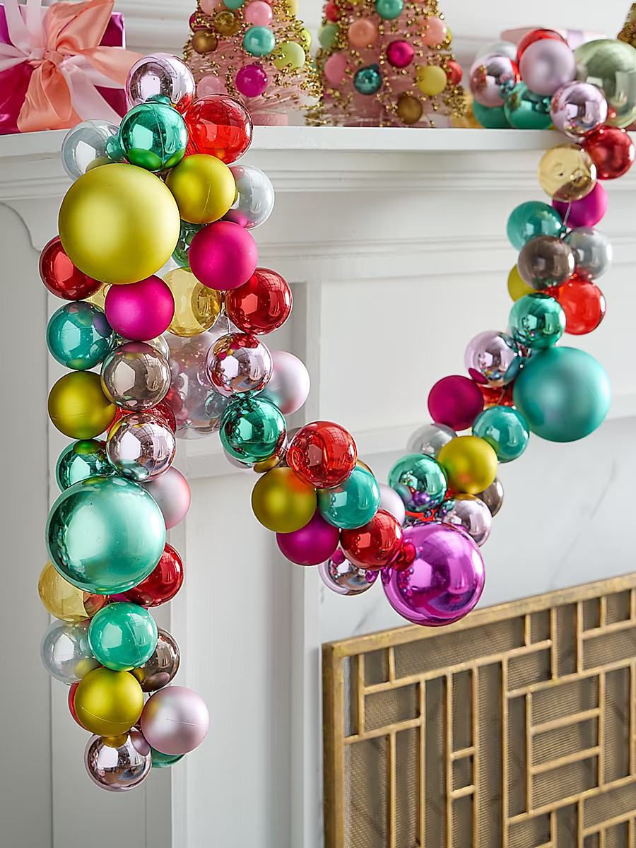 Merriment Glass Ornament Garland | Saks Fifth Avenue