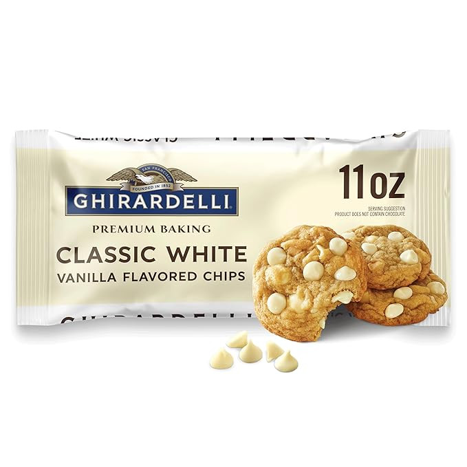 GHIRARDELLI Classic White Vanilla Flavored Premium Baking Chips, 11 oz Bag – Sweet, Smooth Whit... | Amazon (US)