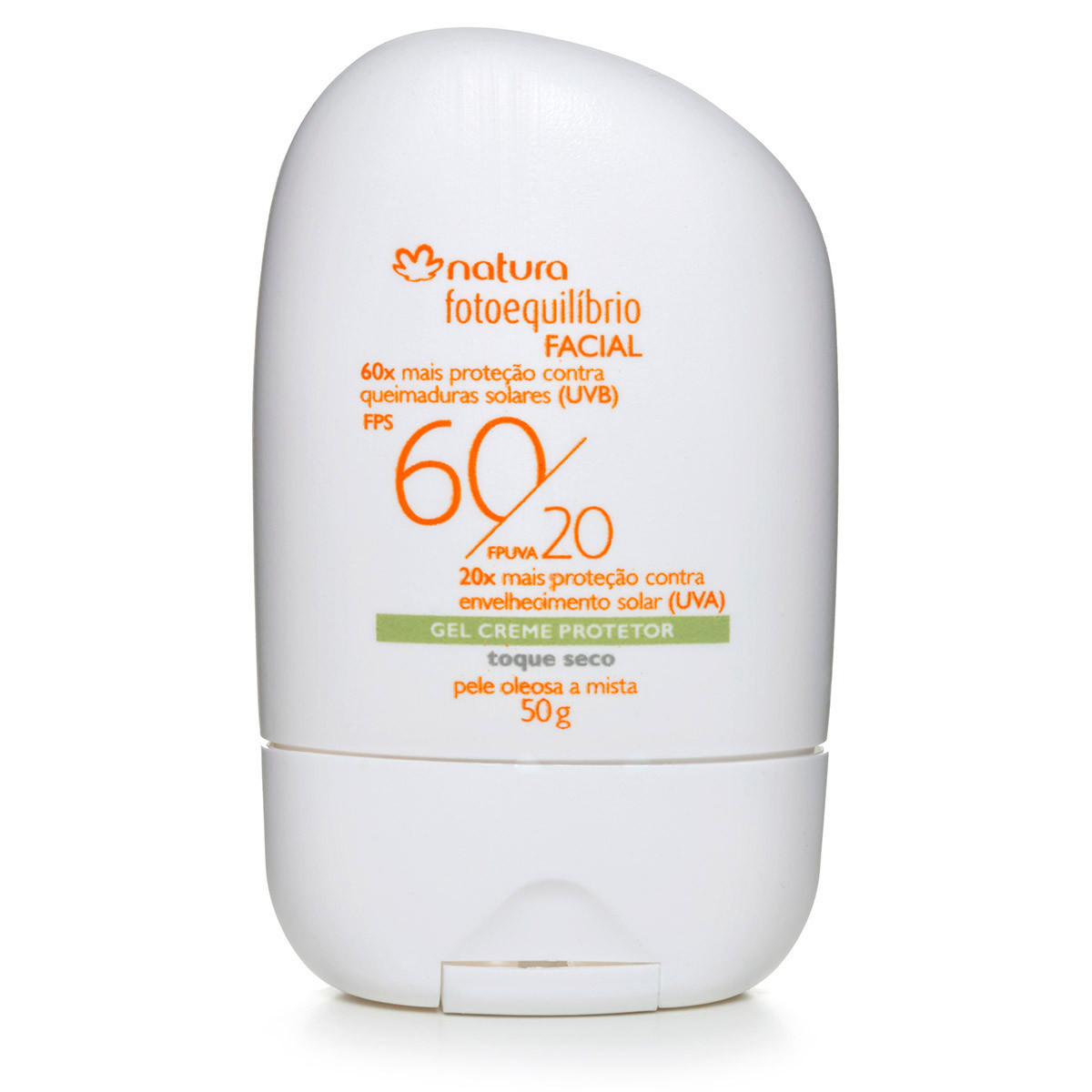 Cod. 47421 - Gel Creme Protetor Facial FPS 60/ FPUVA 20 Pele Mista a Oleosa Fotoequilíbrio - 50g | Natura BR