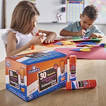 Elmer's Disappearing Purple School Glue, Washable, 30 Pack, 0.24-ounce sticks | Amazon (US)
