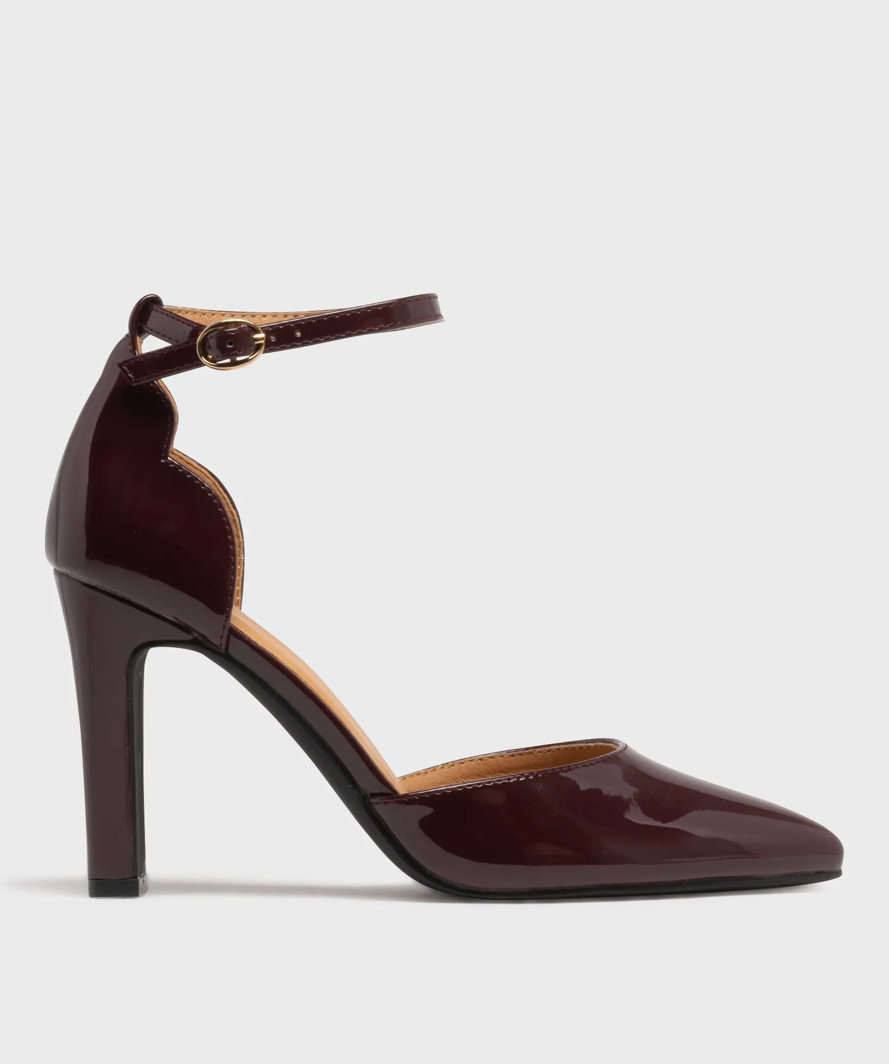 Escarpins vernis à talon haut et bout pointu femme - Valentina Baldano | Gemo