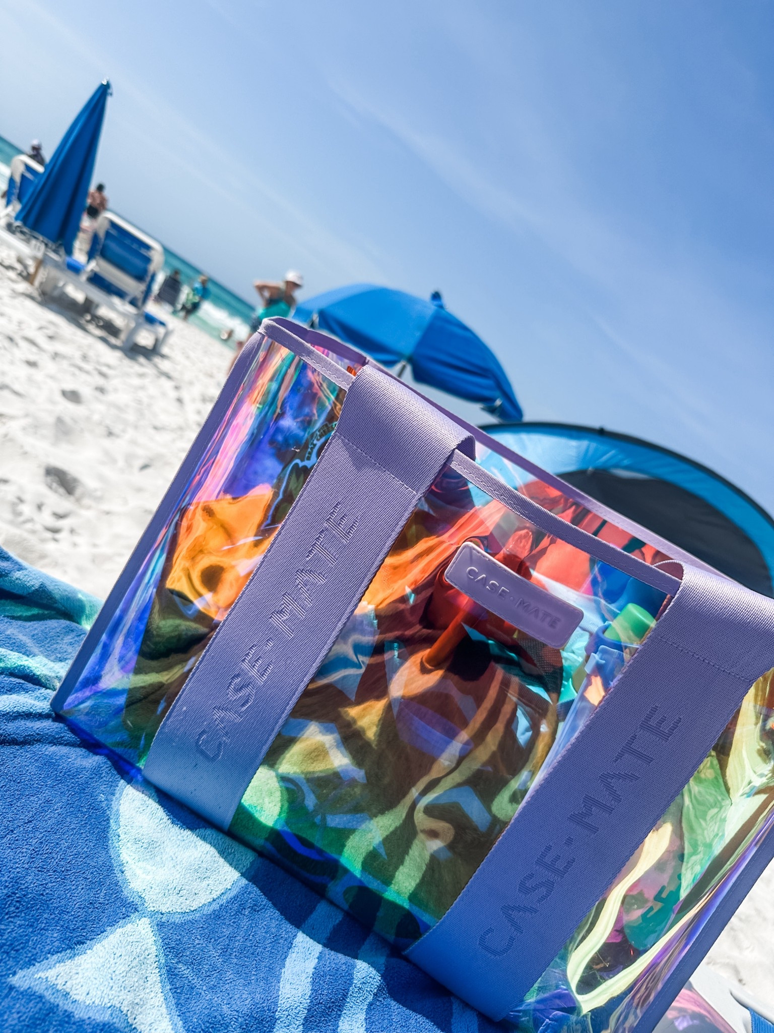 My fav water bag! I use this at the beach and on the lake all summer! My favorite color + holographic vibes & I’m obsessed! 💜☀️

#LTKTravel #LTKMidsize #LTKSwim